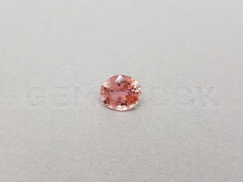 Tourmaline taille ovale rose orangé 3,06 ct Image №1