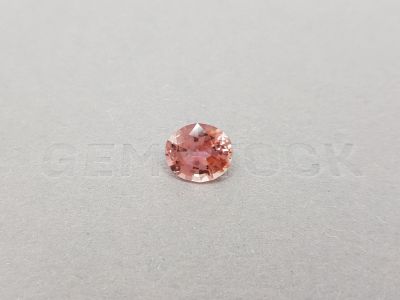 Orange-pink oval cut tourmaline 3.06 ct photo