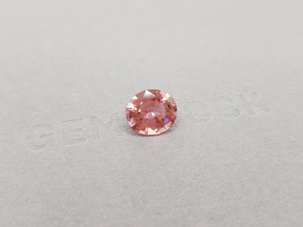 Orange-pink oval cut tourmaline 3.06 ct Image №2