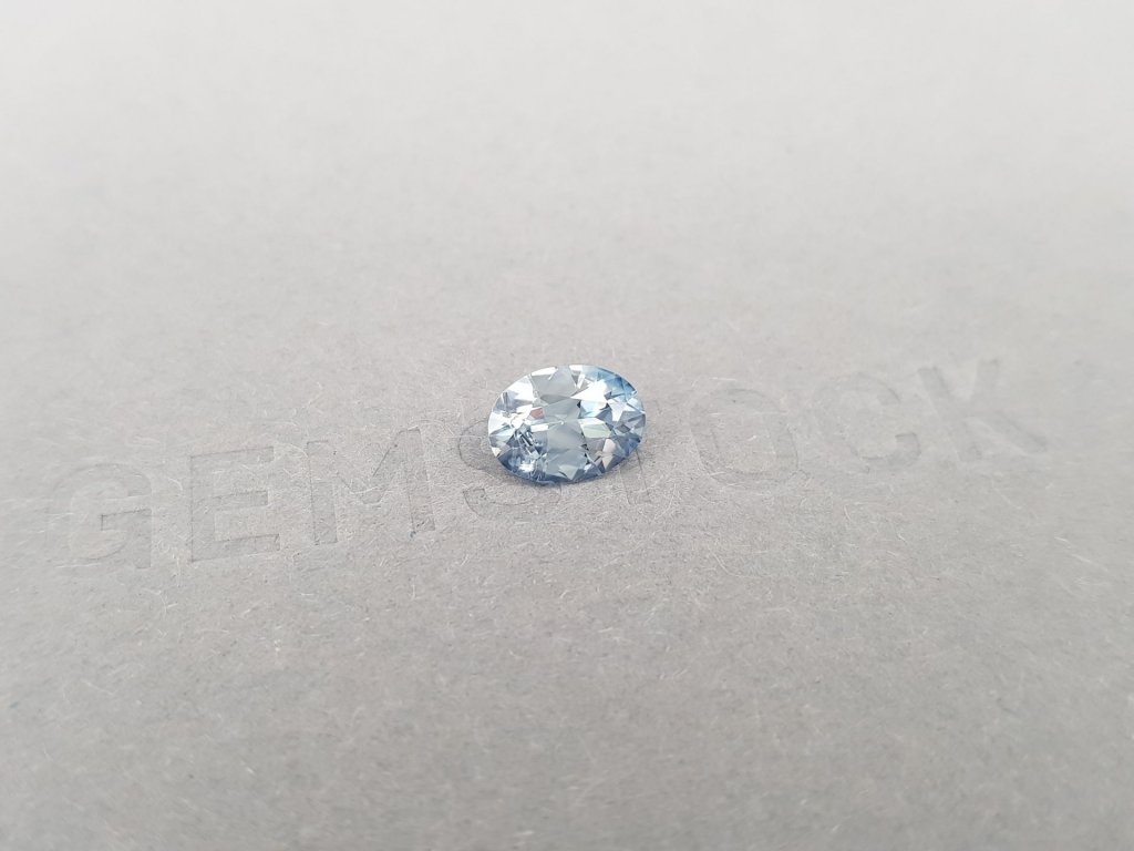 Light blue sapphire 1.34 carats, Sri Lanka Image №2