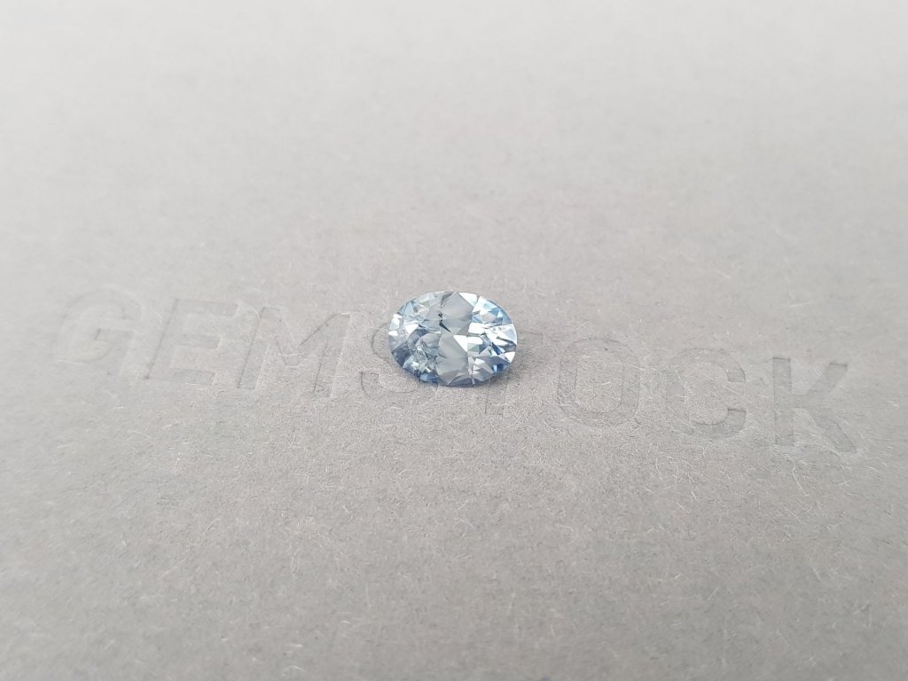Light blue sapphire 1.34 carats, Sri Lanka Image №3