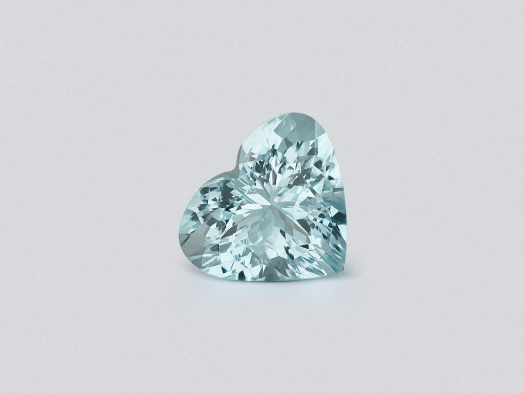 Aigue-marine taille cœur 5,55 carats, Madagascar  Image №1