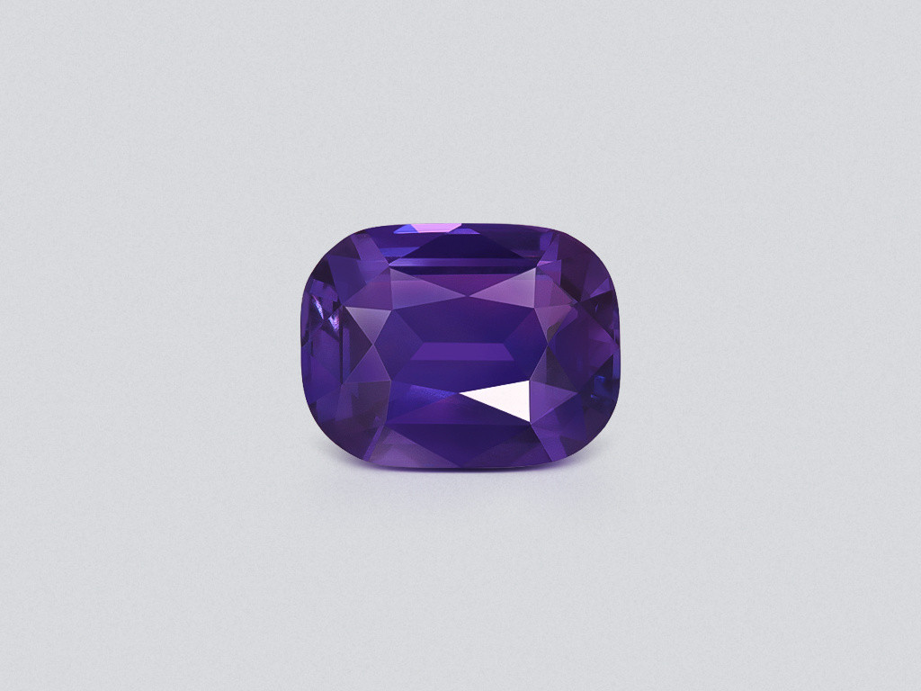 Zafiro púrpura de talla cojín sin calentar de 3,06 carats, de Sri Lanka Image №1