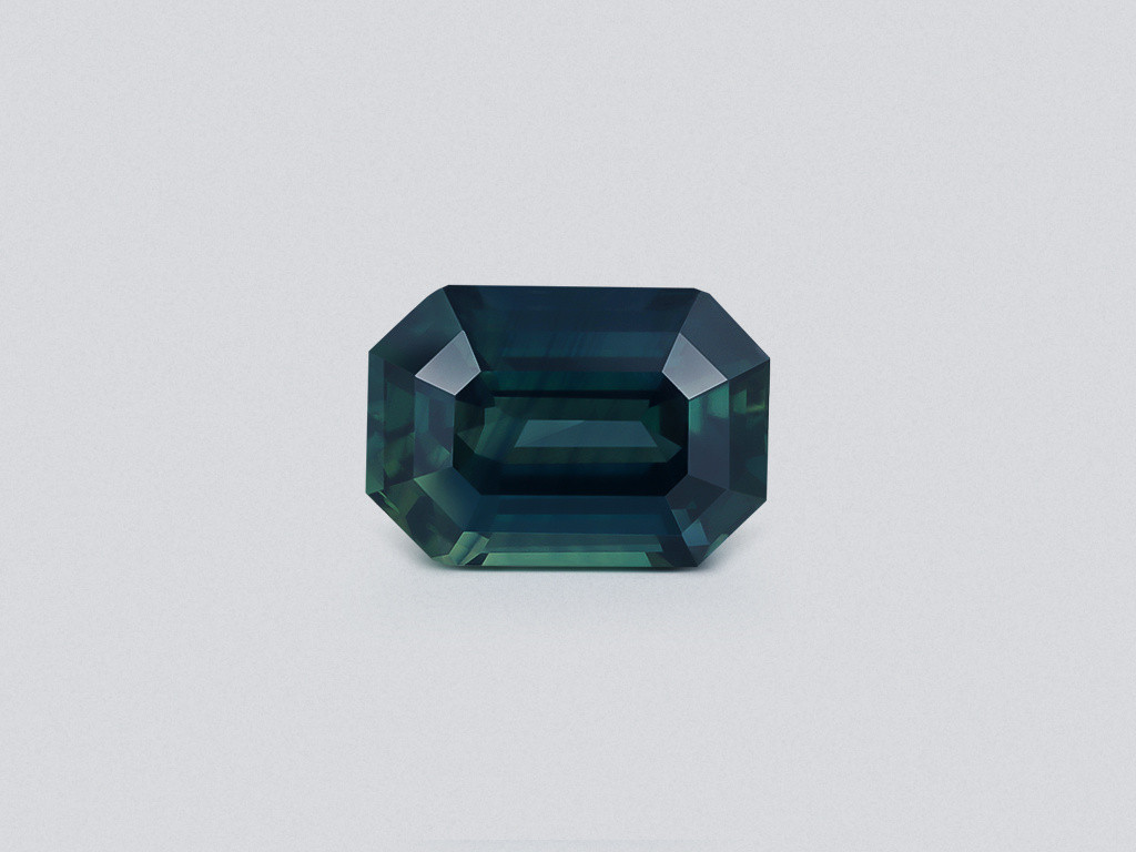 Unheated sapphire Teal octagon cut 9.01 carats, Sri Lanka Image №1