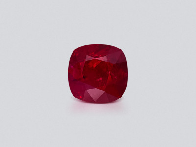 Unheated ruby Pigeon's blood cushion cut 1.01 carats, Burma  photo