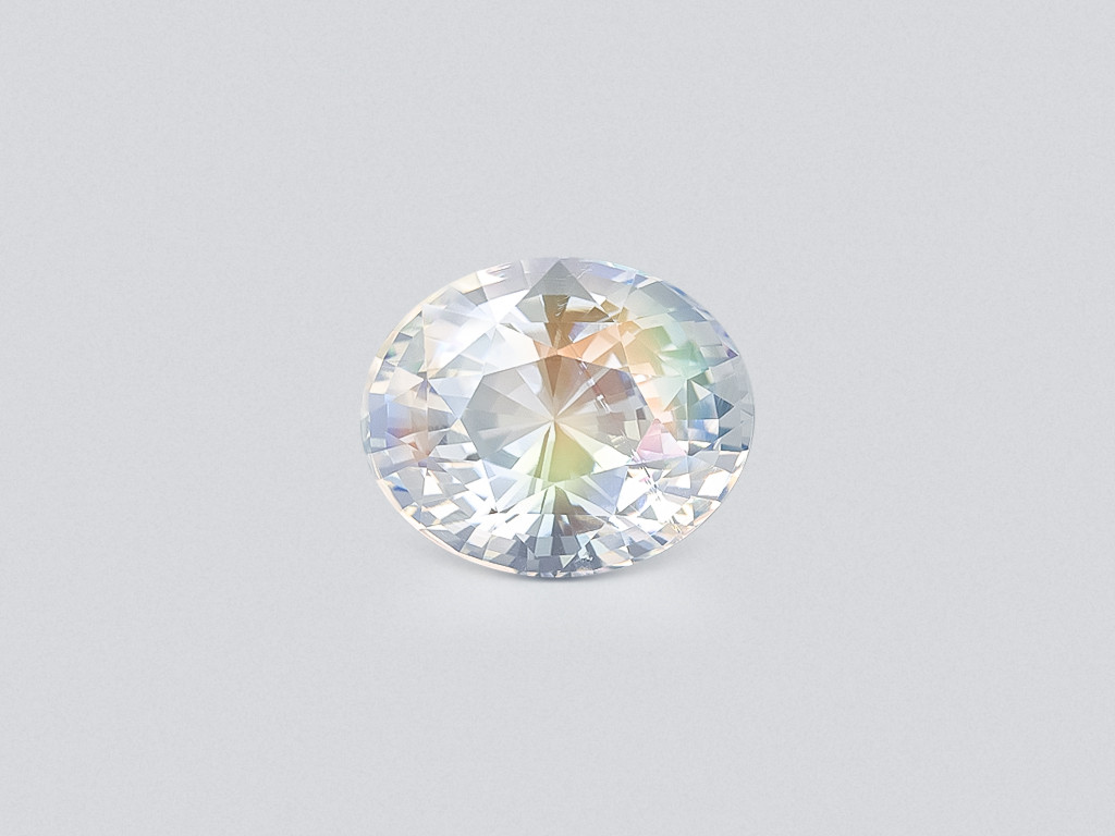 Regenbogen-mondstein im ovalen schliff 7,81 karat, Madagaskar Image №1