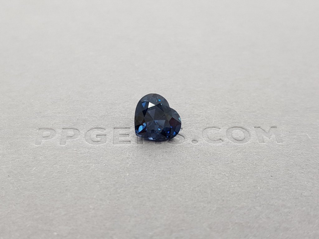 Heart cut bright blue spinel 2.11 ct Image №1
