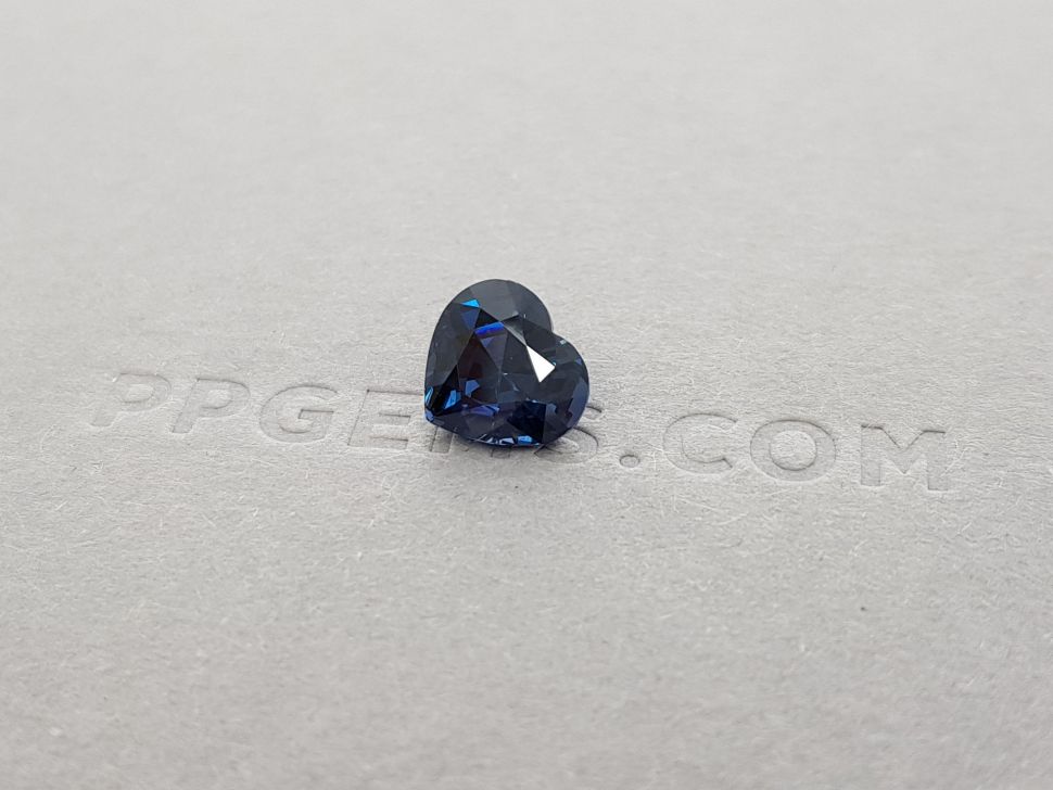 Heart cut bright blue spinel 2.11 ct Image №3