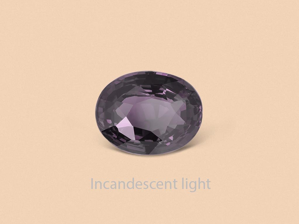 Alexandrite with strong color change effect in oval cut 5.04 ct, Sri Lanka Image №3