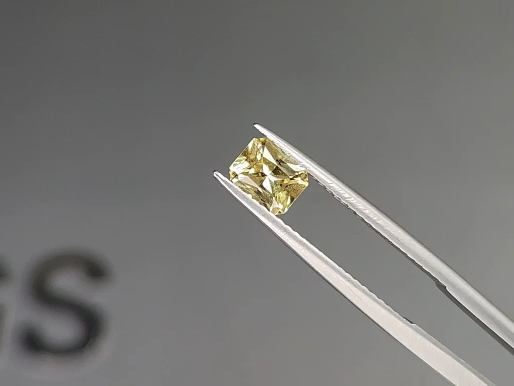 Untreated yellow sapphire radiant cut 0.79ct, Madagascar Image №3