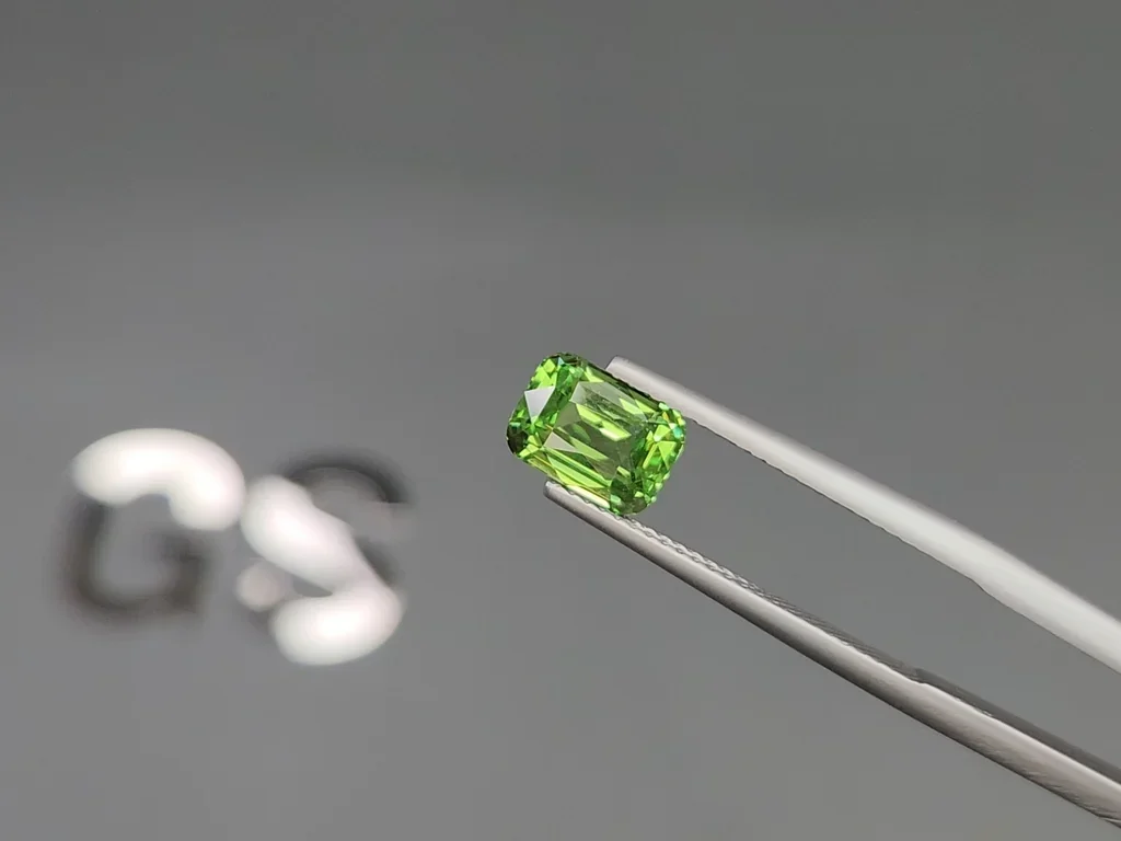 Garnet tsavorite cushion cut 2.15 carats, Africa Image №3