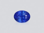 Grand saphir bleu taille ovale non chauffé de 10,53 carats, Sri Lanka