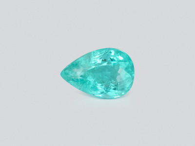Neon green Paraiba pear cut  2.76 carats,  Mozambique photo