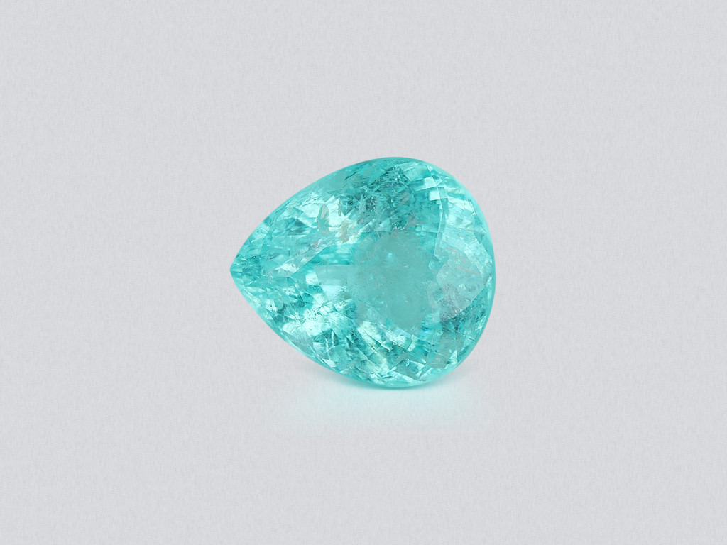 Neon blue Paraiba tourmaline pear cut 6.04 carats, Africa Image №1