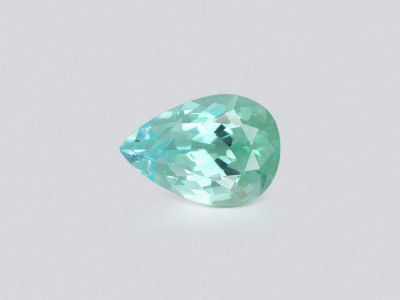 Tourmaline Paraiba taille poire 1,58 carats, Mozambique photo