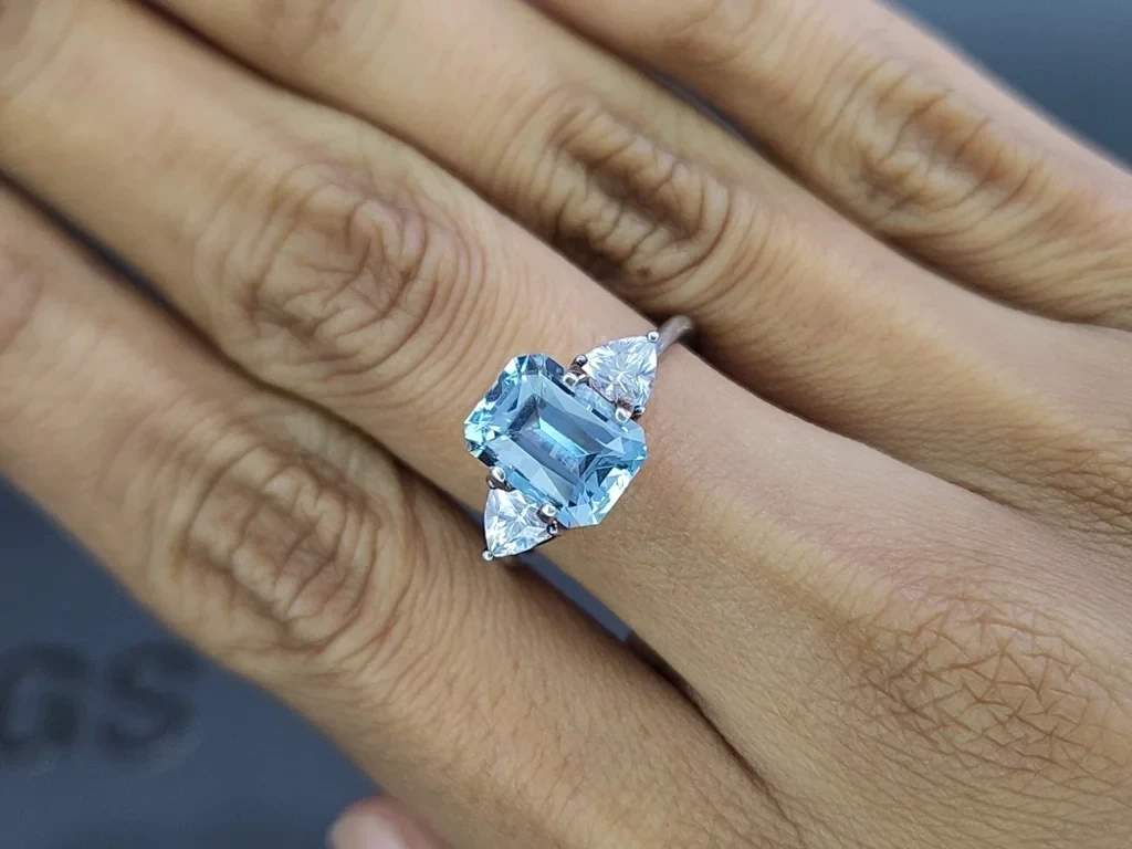 Aigue-marine taille octogonale de 2,45 carats, Madagascar  Image №5