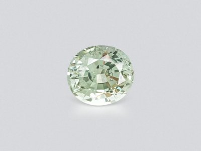 Light green oval cut tourmaline 4.02 ct photo