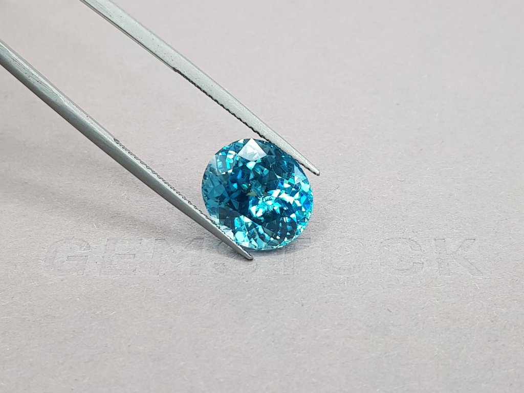 Neon blue oval cut zircon 10.92 ct Image №4