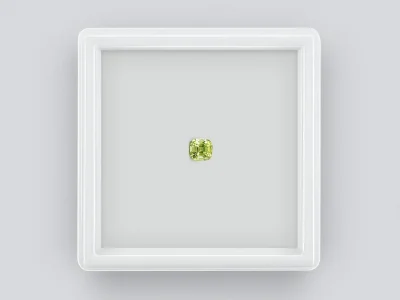 Cushion cut tsavorite garnet 0.61 ct photo