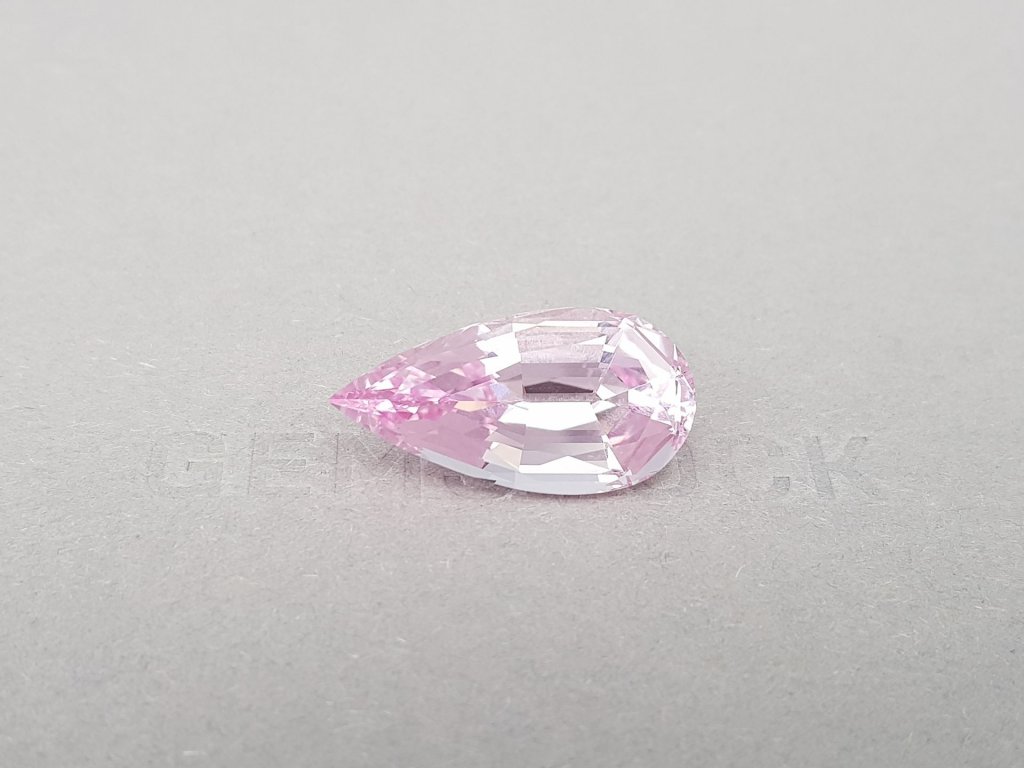 Rare intense pink pear cut morganite 14.86 carats Image №1
