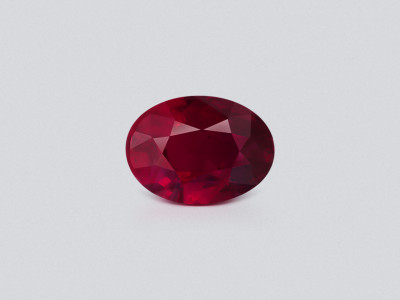 Unheated ruby Pigeon Blood oval cut 1.00 carats, Mozambique photo
