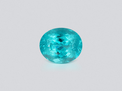Neon blue tourmaline Paraiba oval cut 3.44 carats, Africa photo