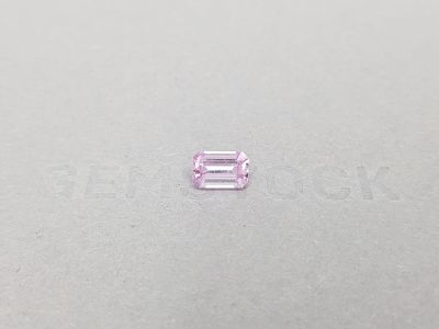 Pale pink unheated octagon cut sapphire 1.56 ct photo