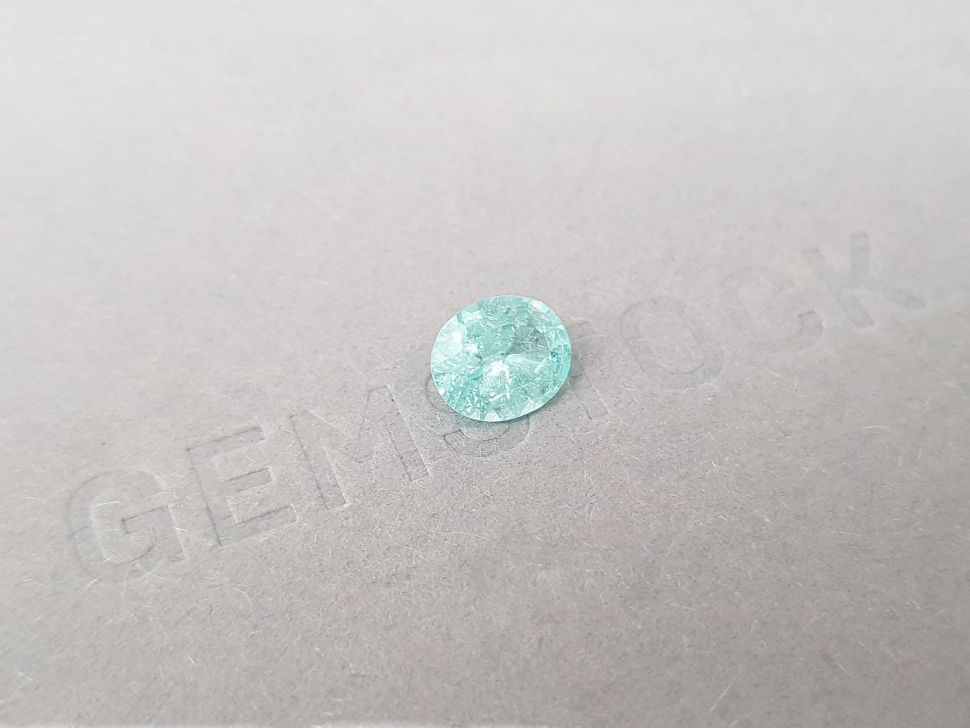 Paraiba tourmaline in oval cut 1.40 ct, Mozambique Image №2