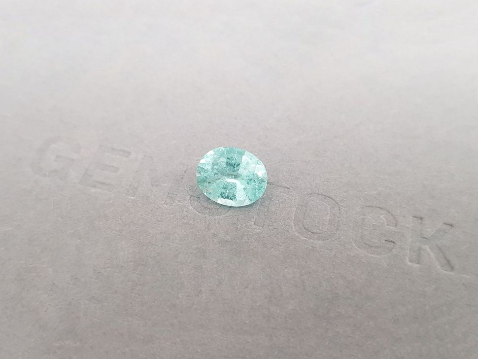 Paraiba tourmaline in oval cut 1.40 ct, Mozambique Image №3
