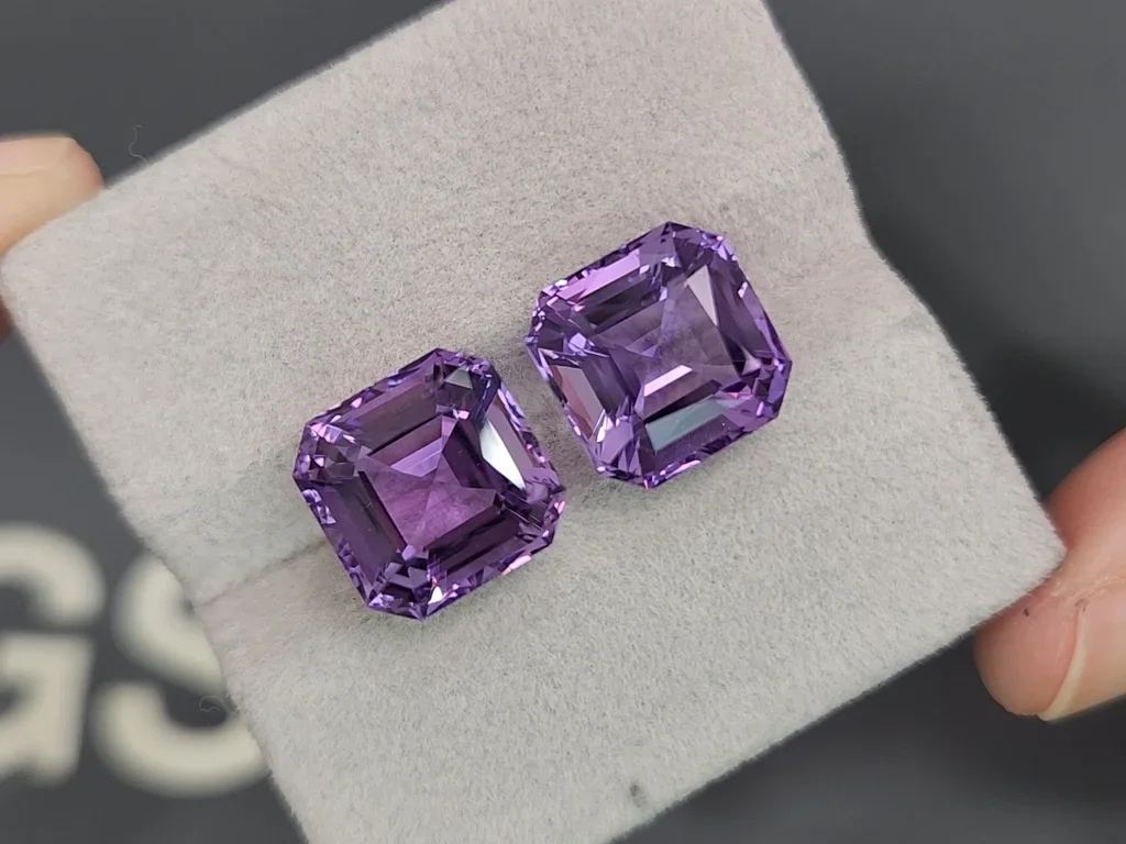 Set aus Amethysten im Asscher-Schliff, 25,61 Karat  Image №5