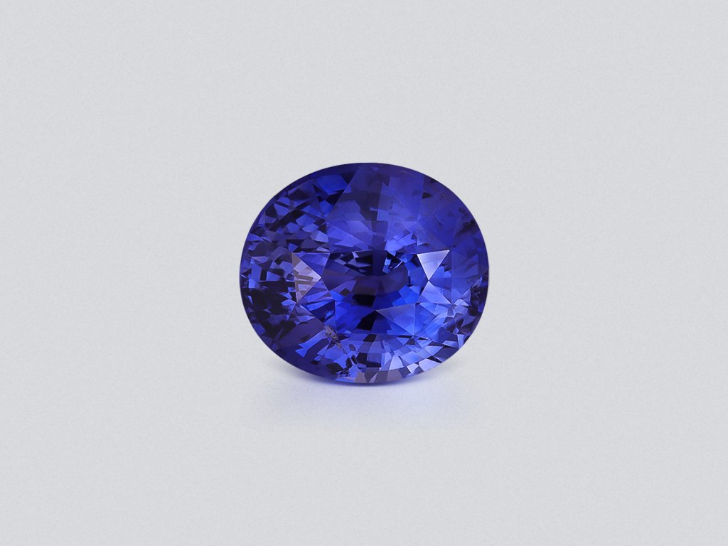 Saphir bleu taille ovale 9,01 carats, Sri Lanka Image №1