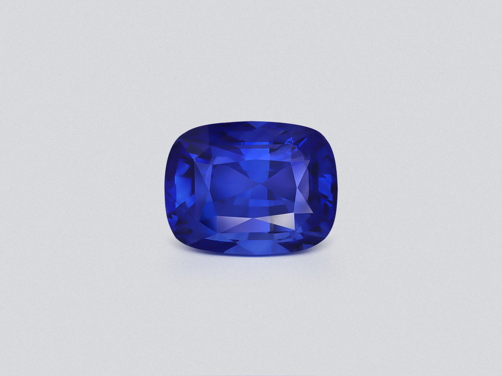 Zafiro azul real talla cojín de 5,10 carats, Sri Lanka  Image №1