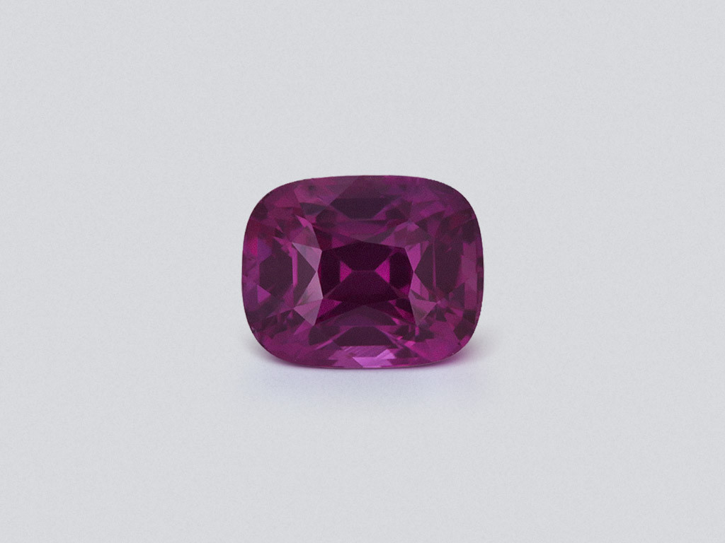 Purple sapphire cushion cut 3.07 carats, Sri Lanka Image №1