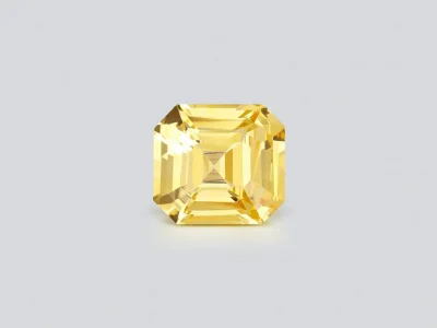 Octogone saphir jaune non chauffé 4,57 ct, Sri Lanka photo