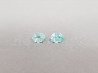 Pair of blue Paraiba tourmalines in oval-cut 3.08 ct, Mozambique photo