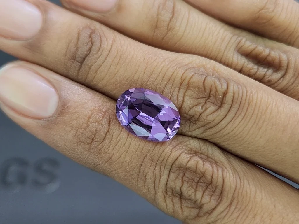 Amethyst precision cut oval 5.36 carats, Brazil Image №2