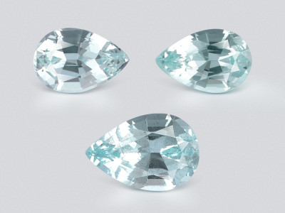 Satz aquamarine im birnenschliff 4,85 karat, Madagaskar photo