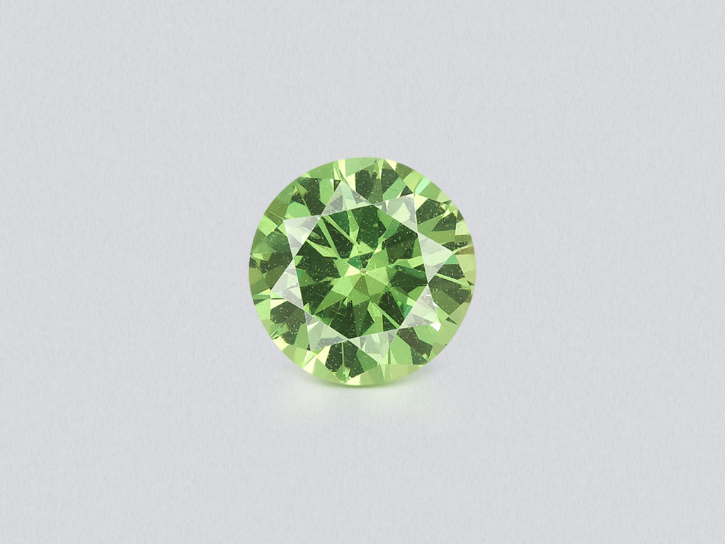 Garnet grossular round cut 0.61 carats, Madagascar Image №1