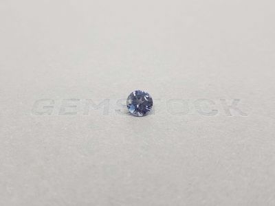 Blue-gray Burmese round cut spinel 0.92 ct photo