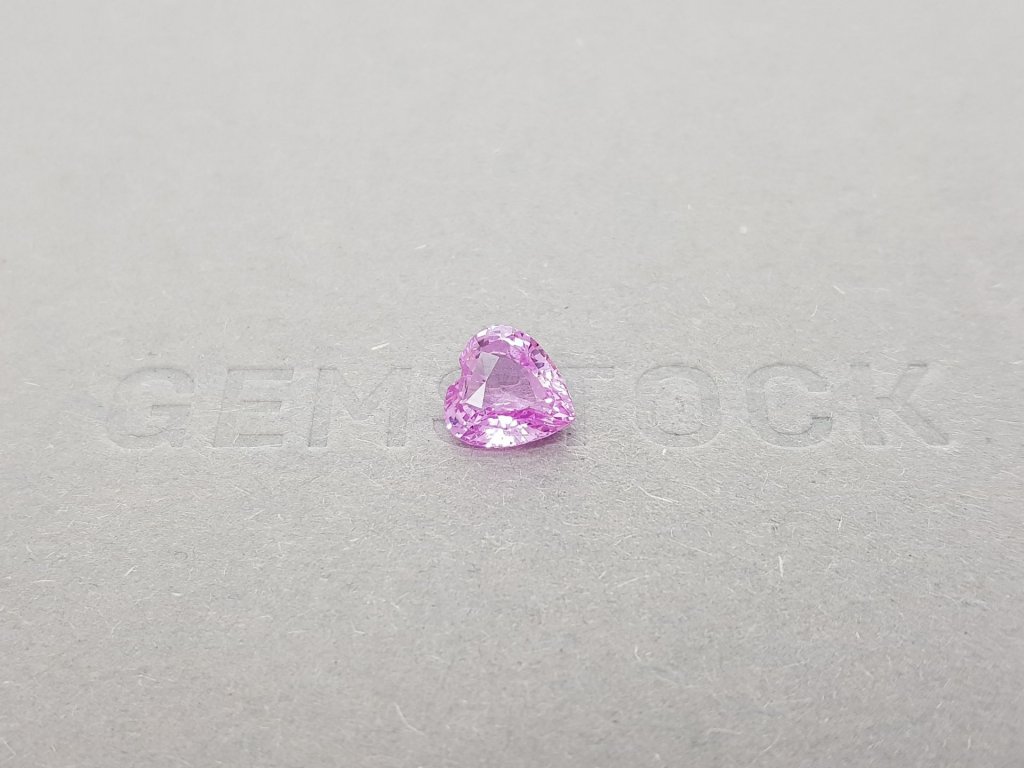 Heart cut unheated pink sapphire 2.01 ct, Madagascar Image №1