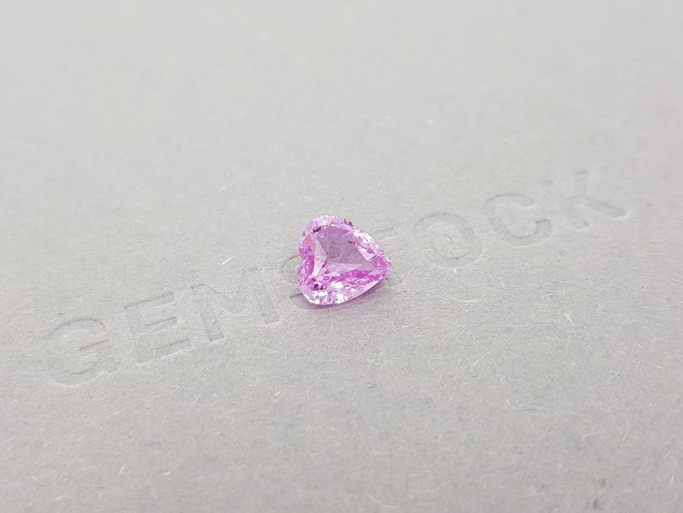 Heart cut unheated pink sapphire 2.01 ct, Madagascar Image №2