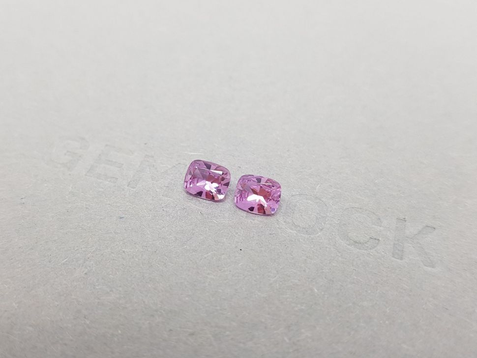 Pair of pink unheated sapphires 1.21 from Madagascar Image №3