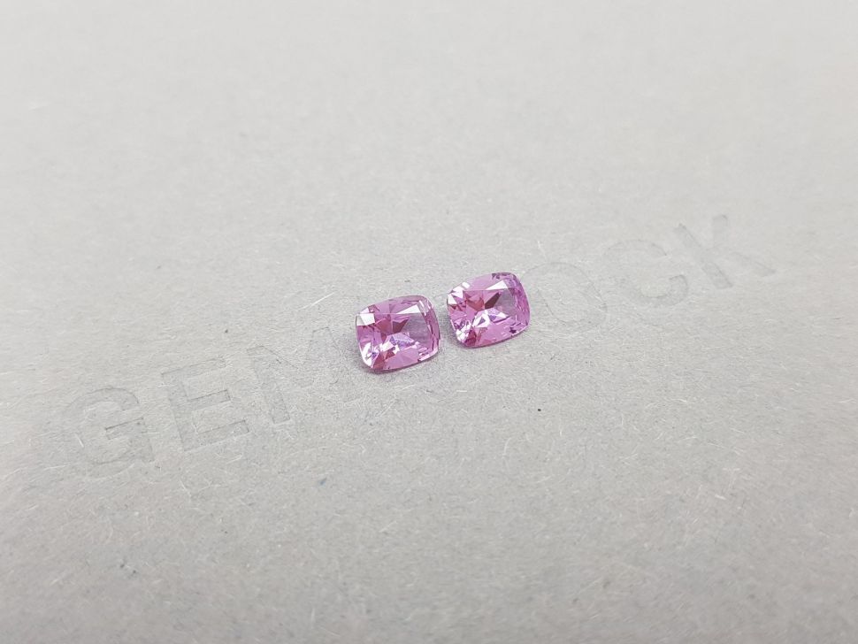 Pair of pink unheated sapphires 1.21 from Madagascar Image №2