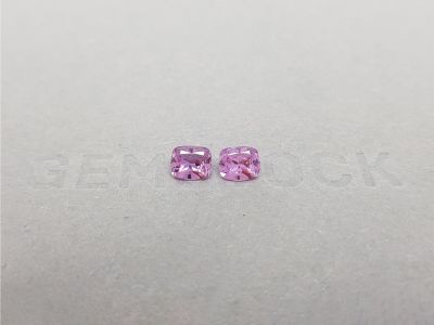 Pair of pink unheated sapphires 1,21 from Madagascar photo