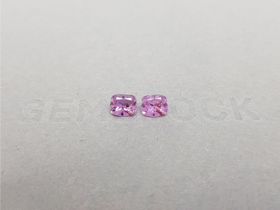 Pair of pink unheated sapphires 1.21 from Madagascar Image №1