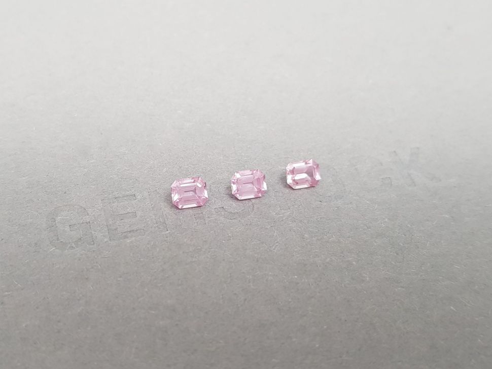 Set of pink spinel octagon cut 1.00 ct, Tanzania Image №2
