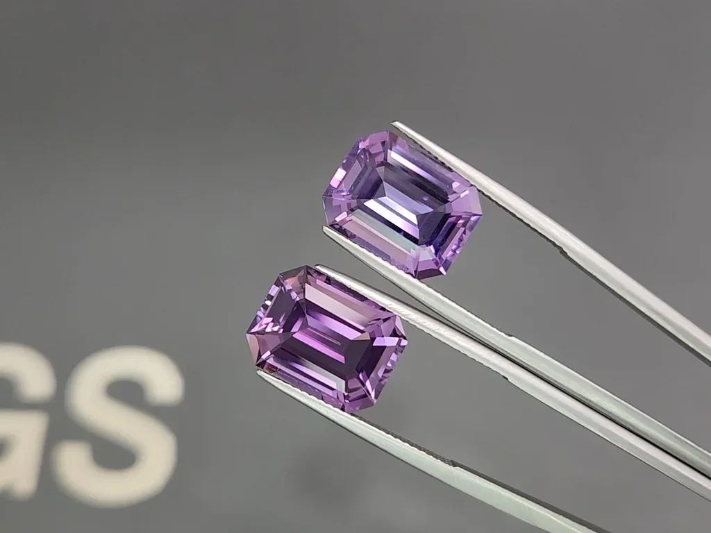 Set of octagon-cut amethysts 22.43 carats  Image №3