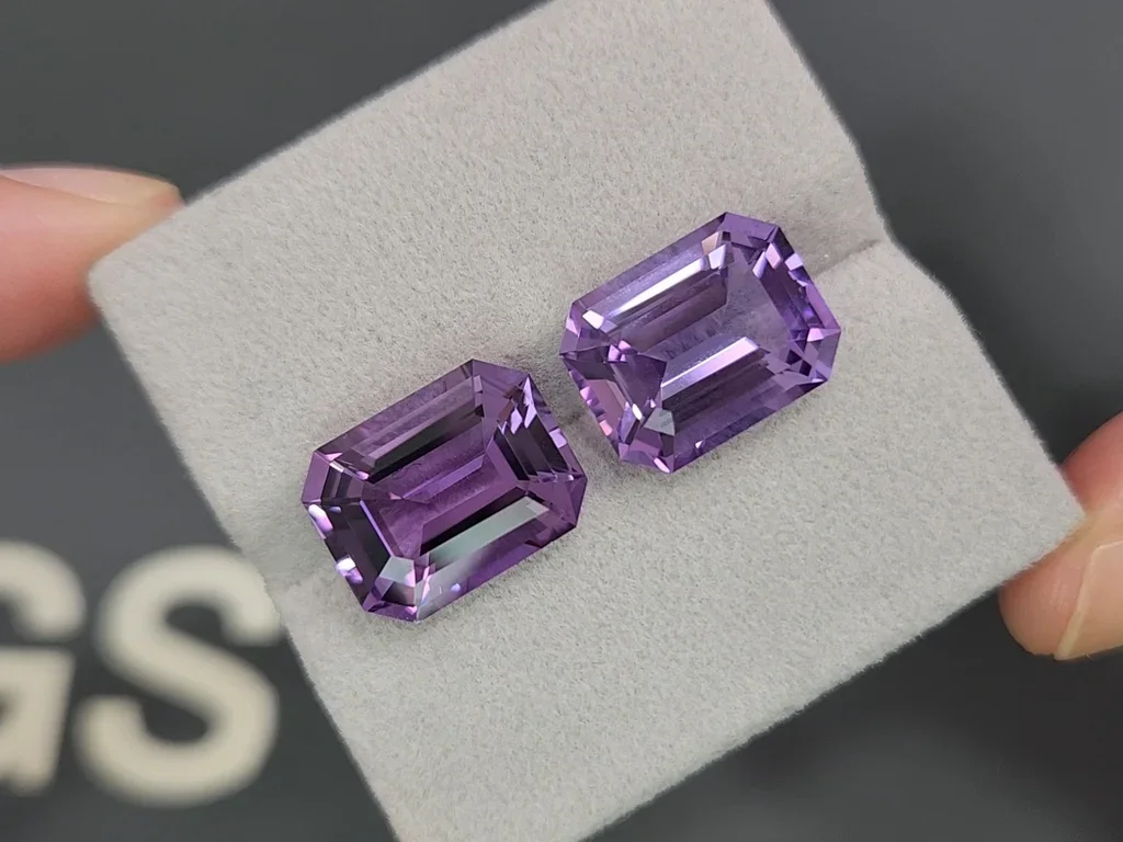 Ensemble améthystes taille octogonale 22,43 carats  Image №5