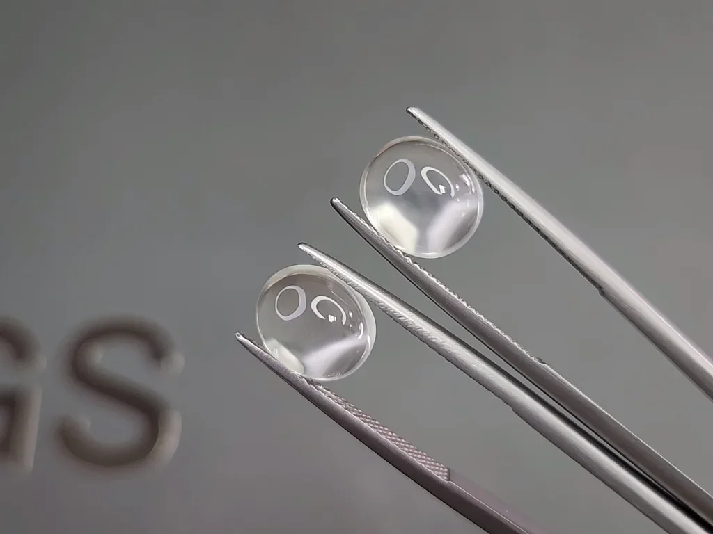 Paire de pierres de lune taille ovale 7,08 carats, Birmanie Image №3