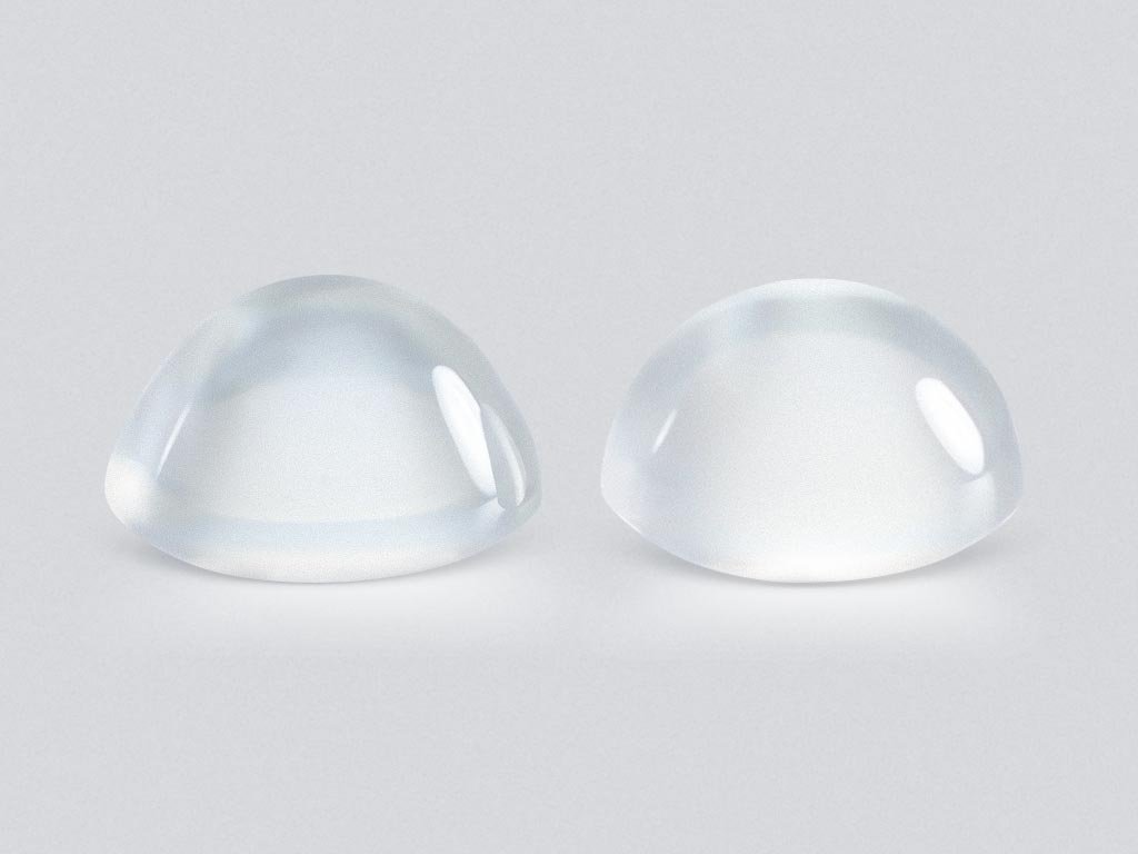 Paire de pierres de lune taille ovale 7,08 carats, Birmanie Image №1